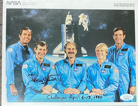 Terry Hart signed photo of the Eleventh Space Shuttle Orbital Flight, NASA