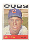 Don Elston 1964 Topps Baseball Autographed Card