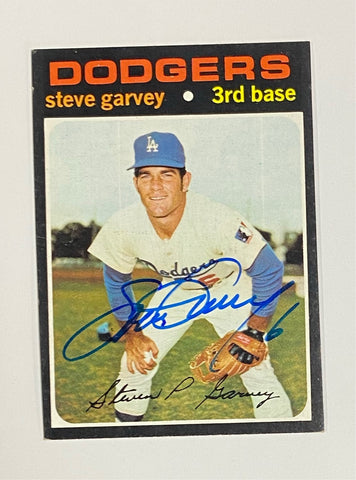 1971 Steve Garvey Los Angeles Dodgers Topps Autographed Rookie Card JSA Certified
