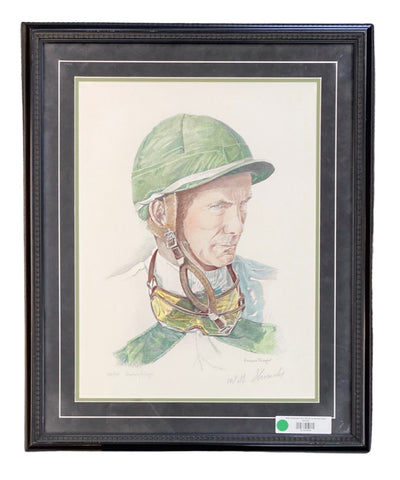 Willie Shoemaker Litho 389/450 by Barbara Rieger