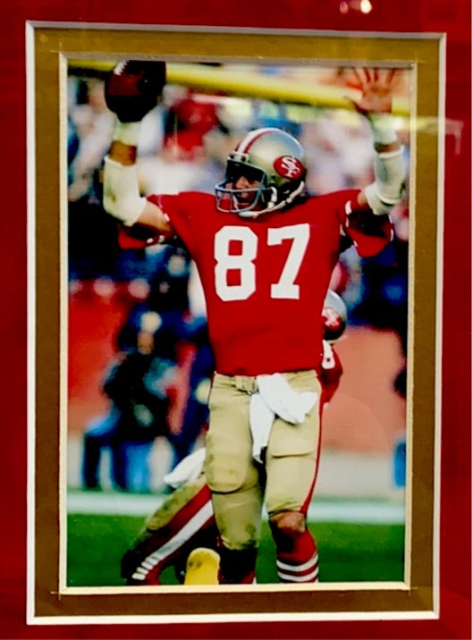 Dwight Clark Autographed 49ers Logo Football With The Catch- Beckett –  The Jersey Source