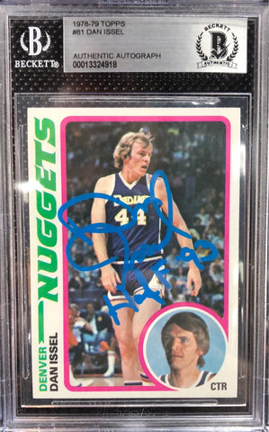 1978-79 Dan Issel Topps #81 Denver Nuggets Autographed Card