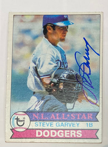 1979 Steve Garvey Los Angeles Dodgers Topps Autographed Card JSA Certified