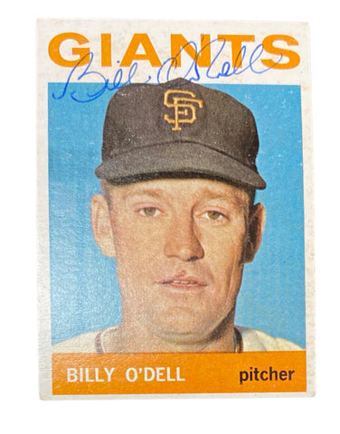 Billy Odell 1964 Topps Baseball Autographed Card