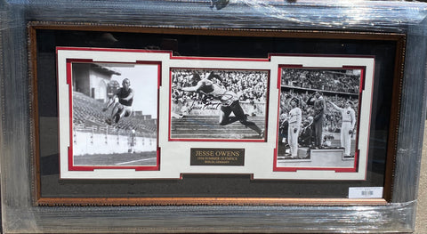 Jesse Owens 1936 Summer Olympics Signed Photo in Shadowbox