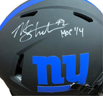 Michael Strahan Signed Full Size Giants Authentic On-Field Eclipse Alternate Speed Helmet Inscribed “HOF ‘14”