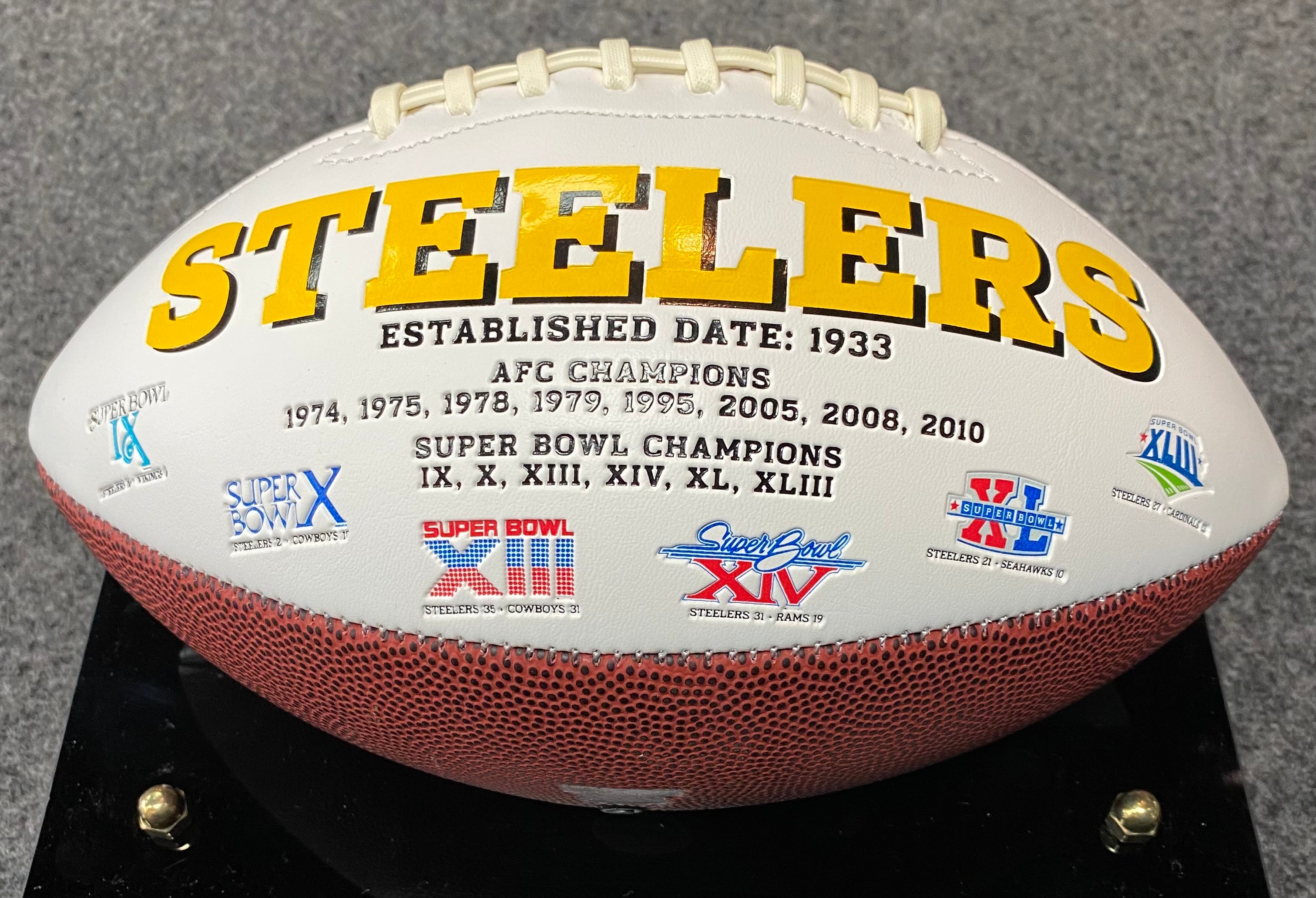 Ben Roethlisberger & Antonio Brown Pittsburgh Steelers Autographed Football  – All In Autographs