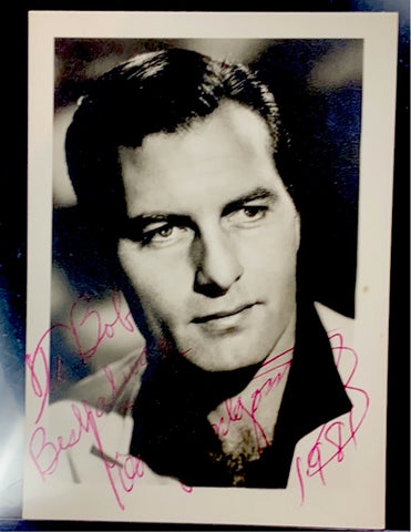 George Montgomery - Signed Polaroid Headshot - "To Bob, Best Always"