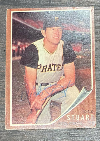 Dick Stuart Signed Topps Card