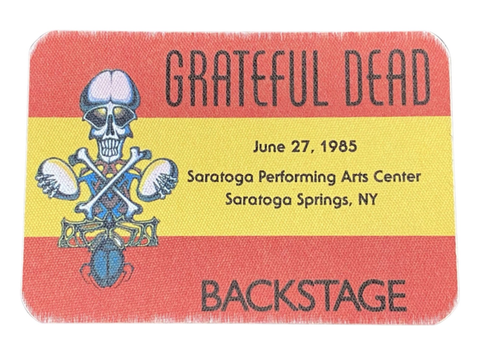 Grateful Dead Backstage Pass - June 27, 1985 Saratoga Performing Arts Center,  Springs, NY