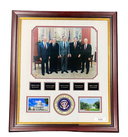 U.S. Presidents (5) Oval Office Picture Plaque