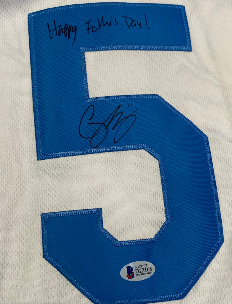 Corey Seager Los Angeles Dodgers Autographed Jersey - White - Beckett COA –  All In Autographs