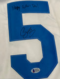 Corey Seager Los Angeles Dodgers Autographed Jersey - White - Beckett COA
