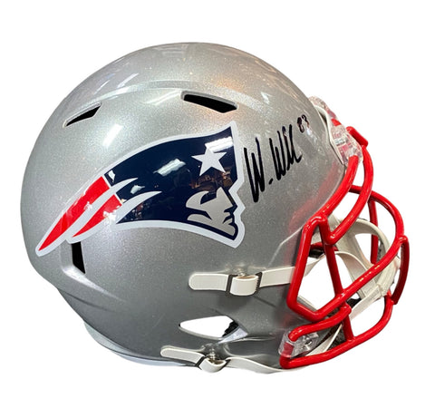 Wes Welker - Signed NE Patriots - Full-size Replica Speed Helmet