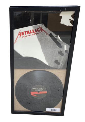 Metallica "Lords Of Summer" - Framed Vynal Record with Album No signature