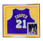 Michael Cooper - LA Lakers - Framed Signed Jersey with 8x10 "D.R.O.Y '87" insc.