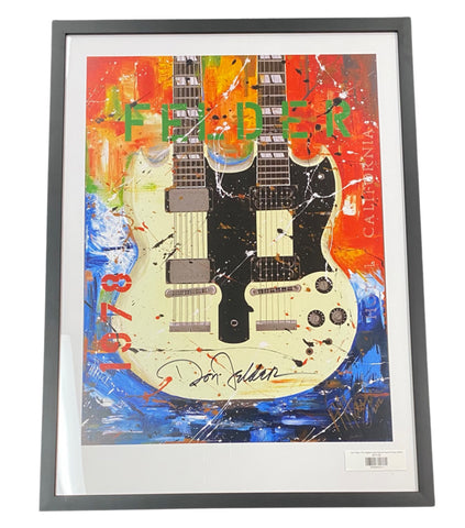 Don Felder (The Eagles) Hand Signed Framed Poster 30x24
