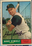 Gino Cimoli 1961 Topps Baseball Autographed Card