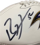 Ray Lewis Signed Baltimore Ravens Logo Football