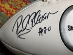 Rocky Bleier Autographed Football with Steelers Logo