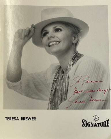 Teresa Brewer signed photo