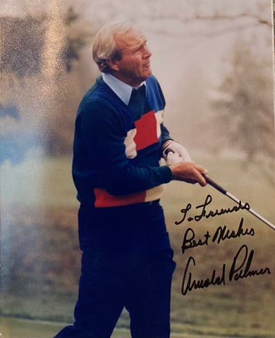 Arnold Palmer signed 8x10 photo To Friends Best Wishes