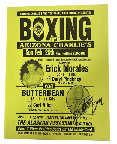 Butterbean Signed Fight Promo Flyer