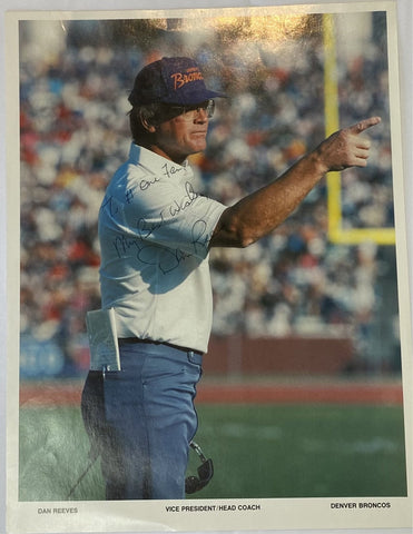 Dan Reeves signed photo “To My # One..”