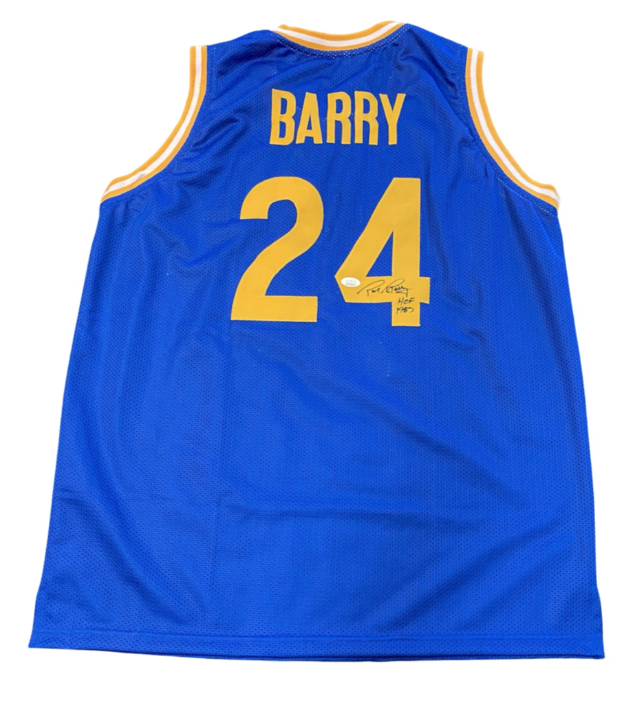 Rick Barry Golden State Warriors Signed Jersey Blue All In