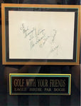 The Three Stooges "Golf With Your Friends" Shadowbox Commemorative