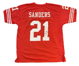 Deion Sanders San Francisco 49ers Signed Jersey - Red - PSA COA