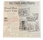 George Wilhelms - Cpl. US Army Sketch Artist - Signed Article - "Stars And Stripes Magazine"
