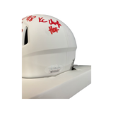 Nick Lowery Kansas City Chiefs Autographed Mini Helmet - White