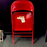 Bob Knight Indiana Hoosiers Signed Bench Chair - Red