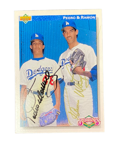 Pedro & Ramon Martinez 1991 Upper Deck Signed Card
