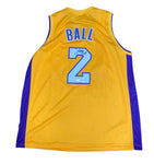 Lonzo Ball Los Angeles Lakers Signed Home Jersey - Yellow