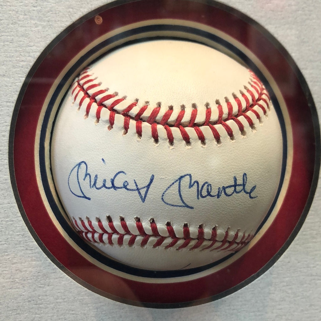 MICKEY MANTLE & JOE DIMAGGIO Signed Yankees Memorabilia