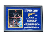 Steph Curry Matted Plaque With Signed Photo PSA/DNA COA