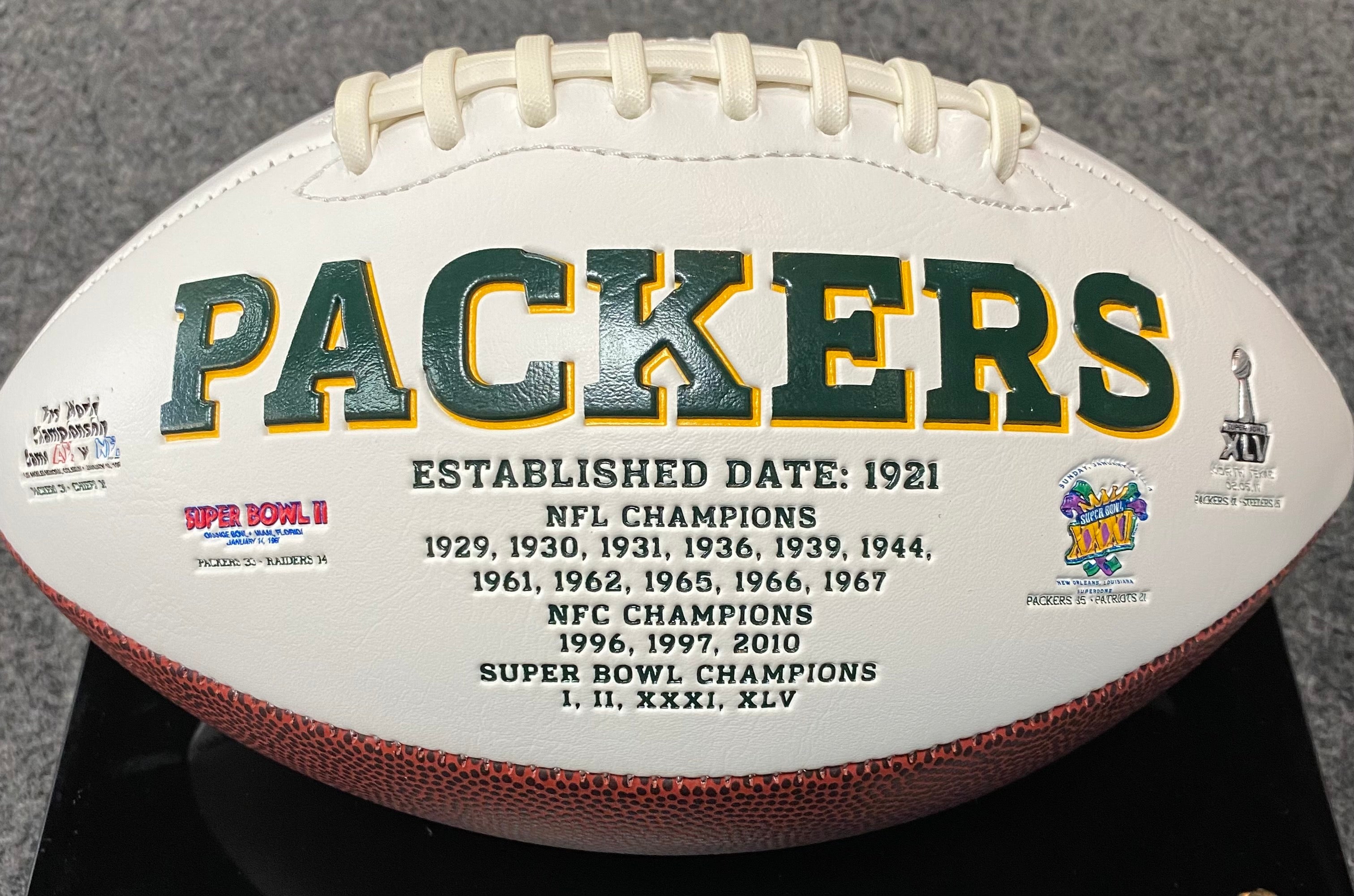 1961 Packers-signed ball donated to HOF