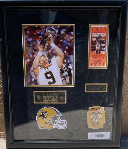 Drew Brees New Orleans Saints Super Bowl XLIV (44) Photo Collage