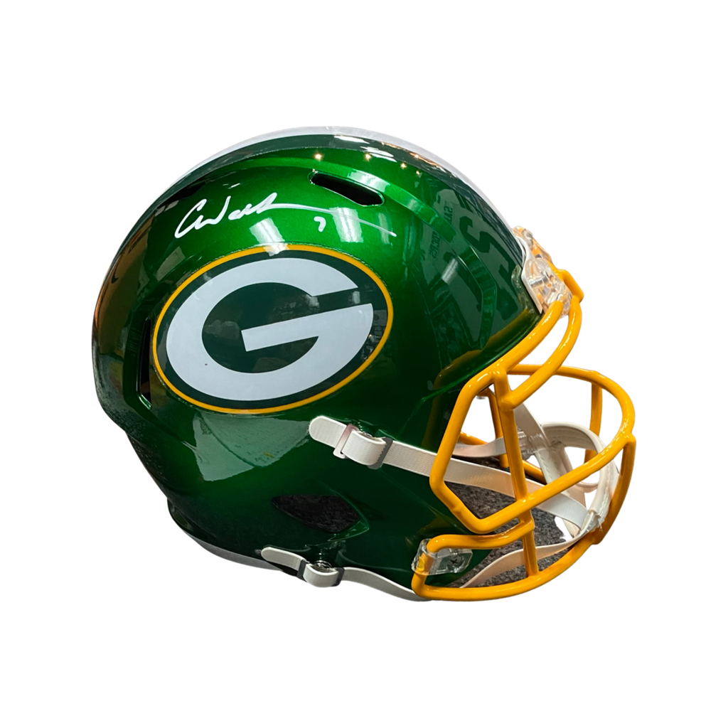 Christian Watson Signed Packers Full-Size Flash Alternate Speed Helmet –  All In Autographs