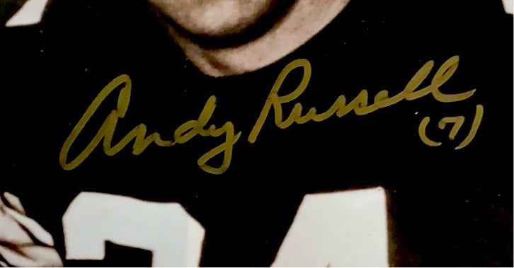 Jack Ham, Jack Lambert, & Andy Russell Autographed & Framed 16x20 Phot –  Great Moments Sports Cards