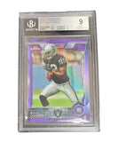 Amari Cooper - 2015 Topps Chrome RC Purple Refractor #115- Beckett MT 9