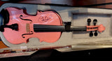 Charlie Daniels Signed Full Size 4/4 Pink Violin in Case
