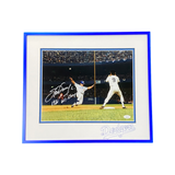 Steve Garvey - LA Dodgers - Signed and Framed 8x13 photo - "1981 World Champs" insc.
