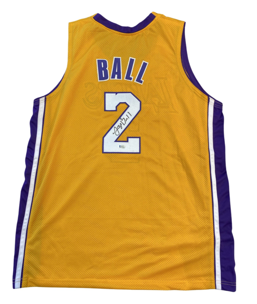 Lonzo Ball Los Angeles Lakers Signed Jersey - Yellow Beckett COA – All In  Autographs