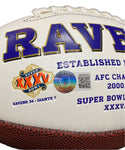 Ray Lewis Signed Baltimore Ravens Logo Ball Inscribed “HOF ‘18”