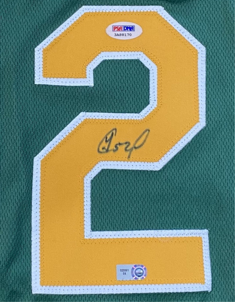 Yoenis Cespedes Oakland Athletics Autographed Jersey - Green – All