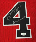 Horace Grant - Chicago Bulls - Signed Framed Jersey "4x Champ" insc.