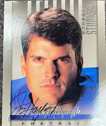 Jim Harbaugh Indianapolis Colts Signed Photo